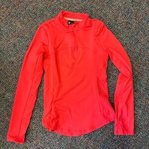 Spyder Active SP820 Bright Coral 1/2 Zip Pullover Size small